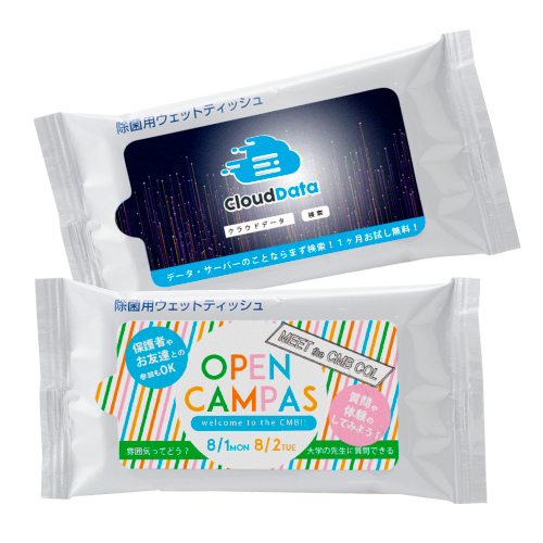 タオル名入れ工房 除菌用ウェットティッシュ(オリジナルフラップ)