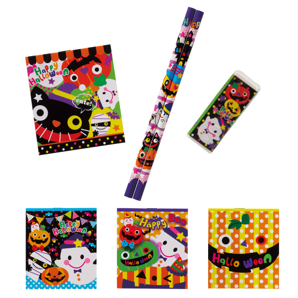 ハロウィン　文具4点セット