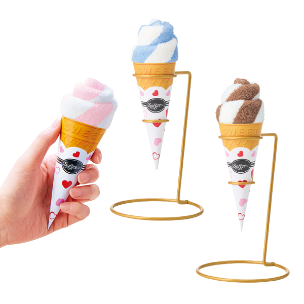 まるでソフトクリームなミニタオル